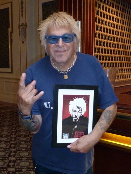 Charlie Harper with his portrait